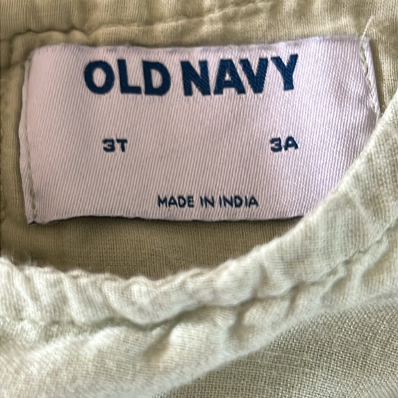 3/$20 Girls Old Navy Eyelet Blouse 3T Sage Mint Green - Picture 5 of 7